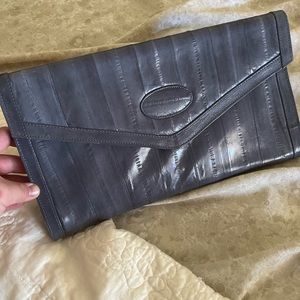 Vintage Eel Skin Clutch Purse